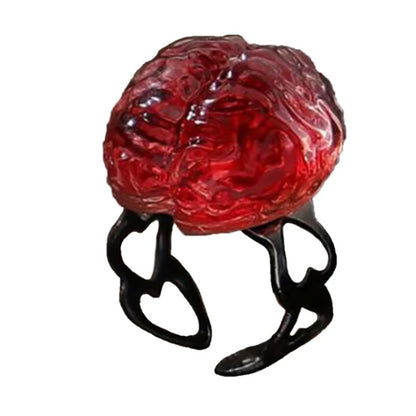 Halloween Resin Heart Necklace – Creative Women’s Jewelry