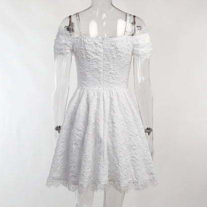 Dark Gothic Halloween Dress – Short Cosplay Outfit