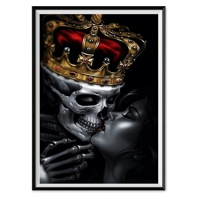 Spooky Halloween Pumpkin Skull 5D Diamond Painting