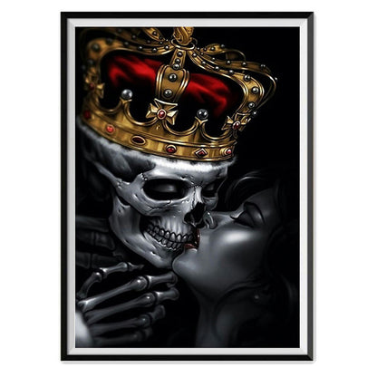 Spooky Halloween Pumpkin Skull 5D Diamond Painting