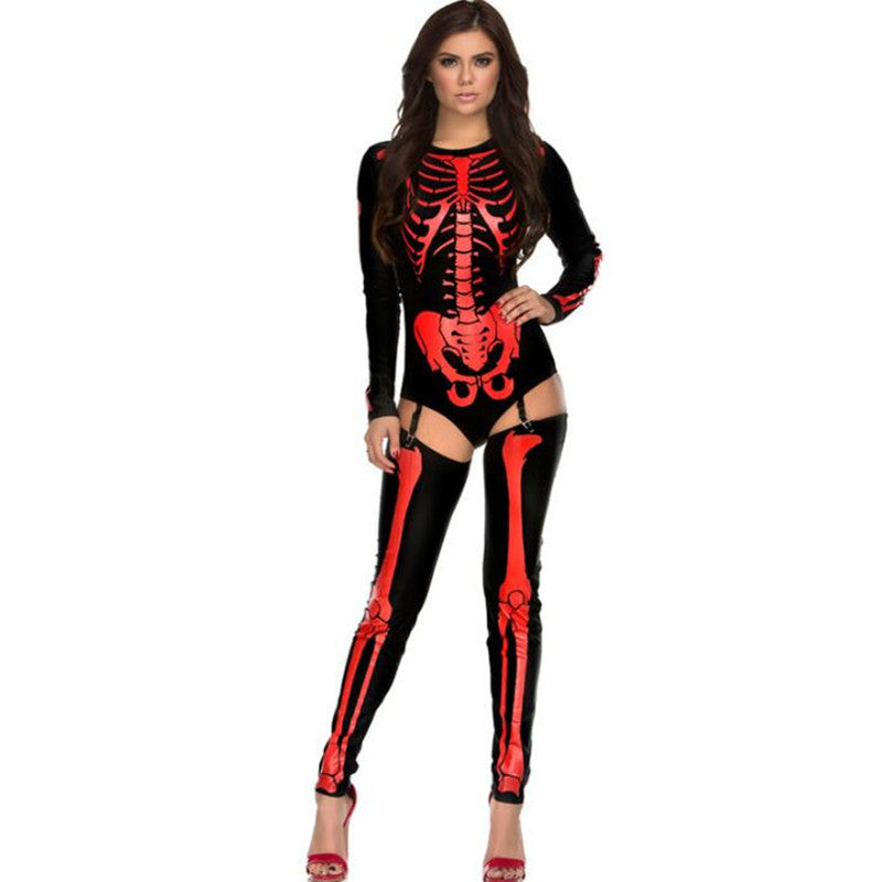 Halloween Skull Zombie Costume – Stylish Cosplay Outfit