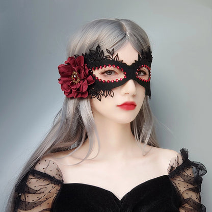 Halloween Masquerade Diamond Mask – Black