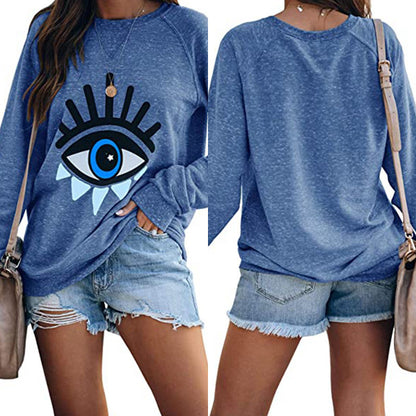 Women’s Halloween Cotton Top – Autumn Hot Print