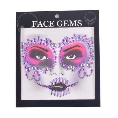 Halloween Face Tattoo Stickers