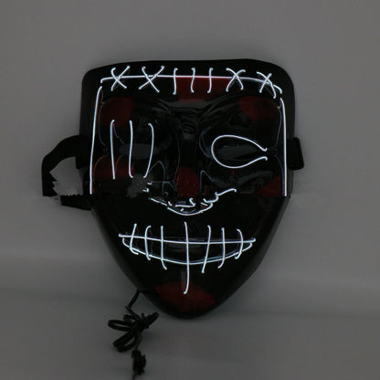 Halloween Scary Face Hood – Luminous PVC Mask