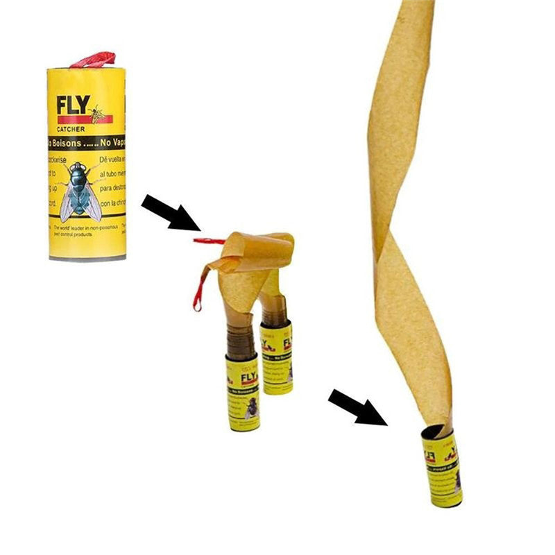502 Super Glue Fly Roll — Non-Toxic Insect & Fly Trap for Home & Garden