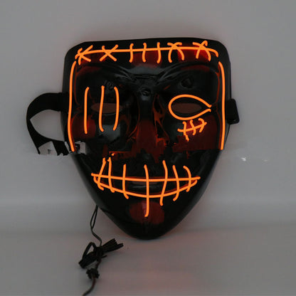 Halloween Scary Face Hood – Luminous PVC Mask