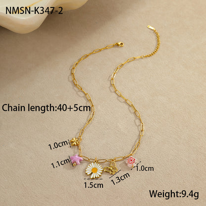 Ocean Style Pendant Stainless Steel Women's Necklace