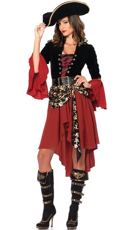 Women's Pirate Halloween Costume Set