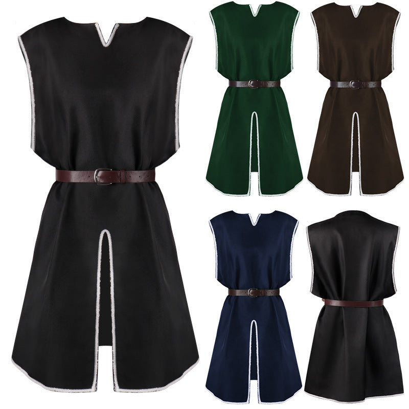 Men’s Halloween Medieval Gown – Loose Pullover Robe