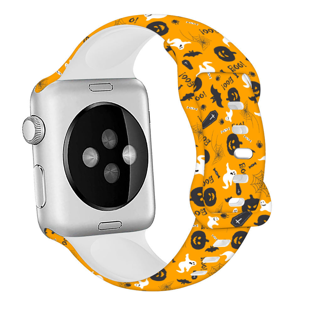 Halloween Silicone Watch Strap – Compatible with Apple Watch