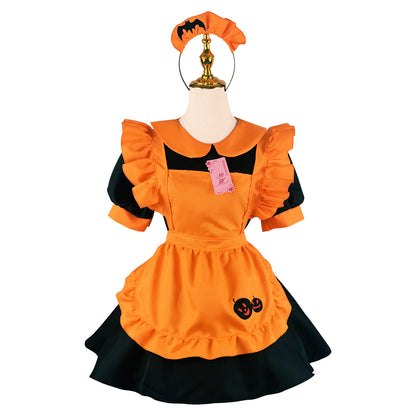 Halloween Maid Costume – Polyester Dress & Accessories