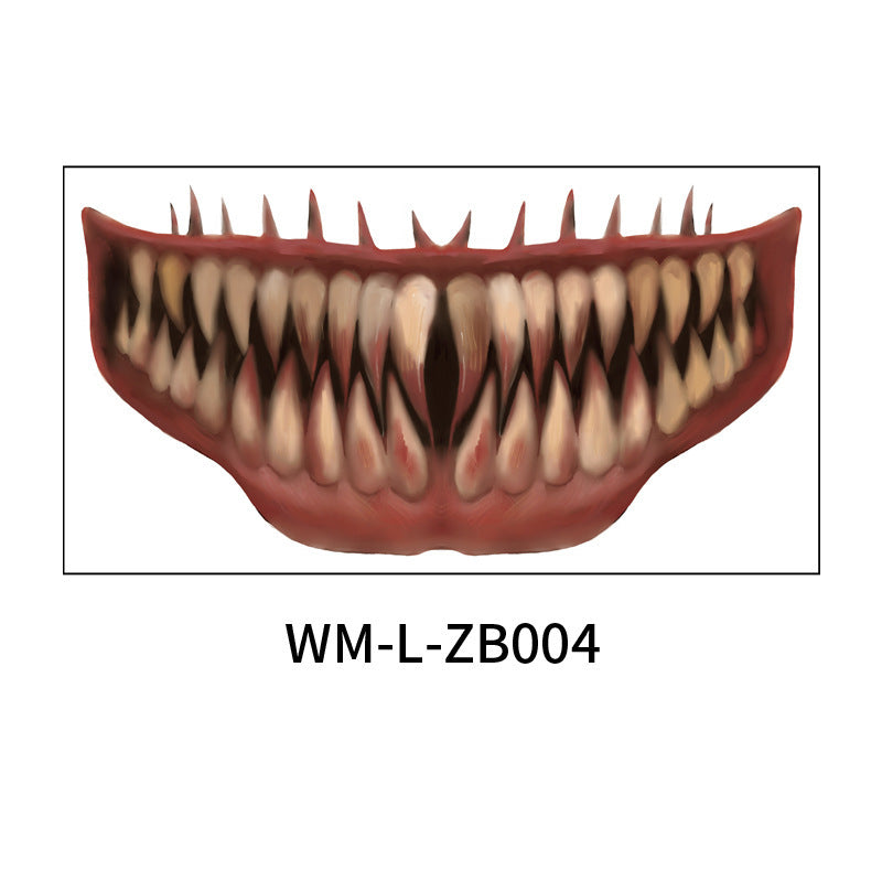Halloween Mouth Tattoo Stickers – Fun & Easy