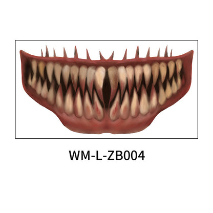 Halloween Mouth Tattoo Stickers – Fun & Easy