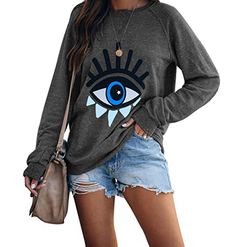 Women’s Halloween Cotton Top – Autumn Hot Print