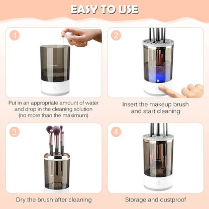 Electric Makeup Brush Cleaner Automatic Sonic Deep Cleaning Device