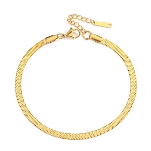 Gold Snake Chain Anklet Stainless Steel Minimalist Women Anklet Jewelry