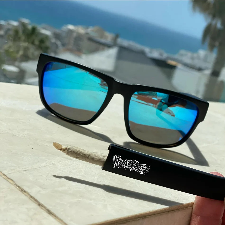 Hidden Storage Sunglasses Secret Compartment Shades Unisex UV Glasses