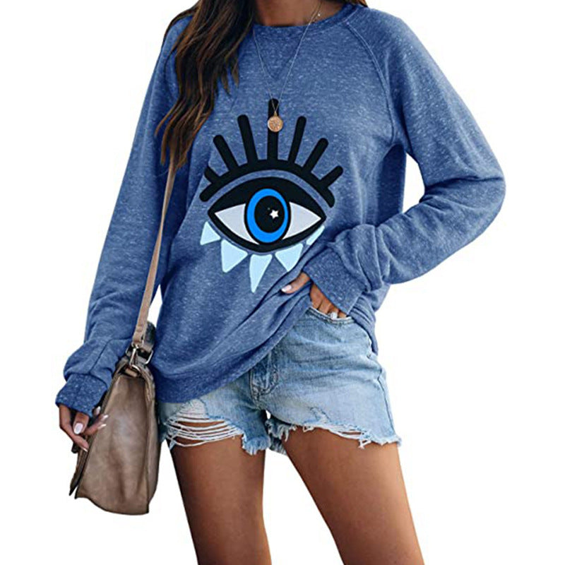 Women’s Halloween Cotton Top – Autumn Hot Print