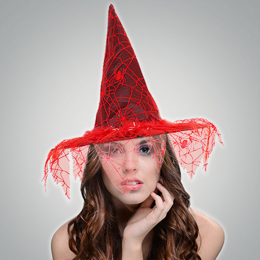 Halloween Witch Hat – Mesh Party Prop