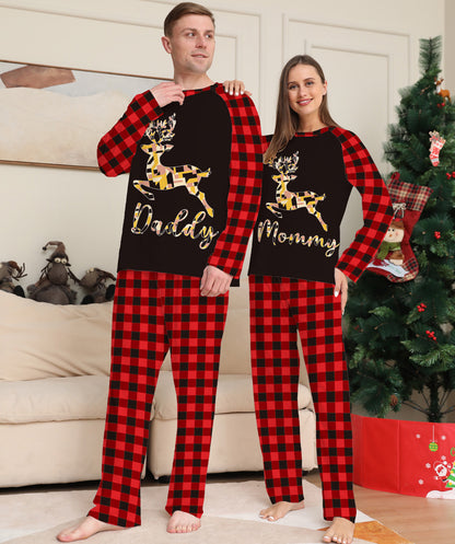 Deer Print Halloween Family Pajama Set