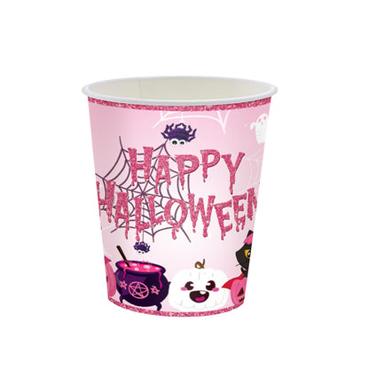 Cartoon Halloween Party Paper Set – Plates & Cups
