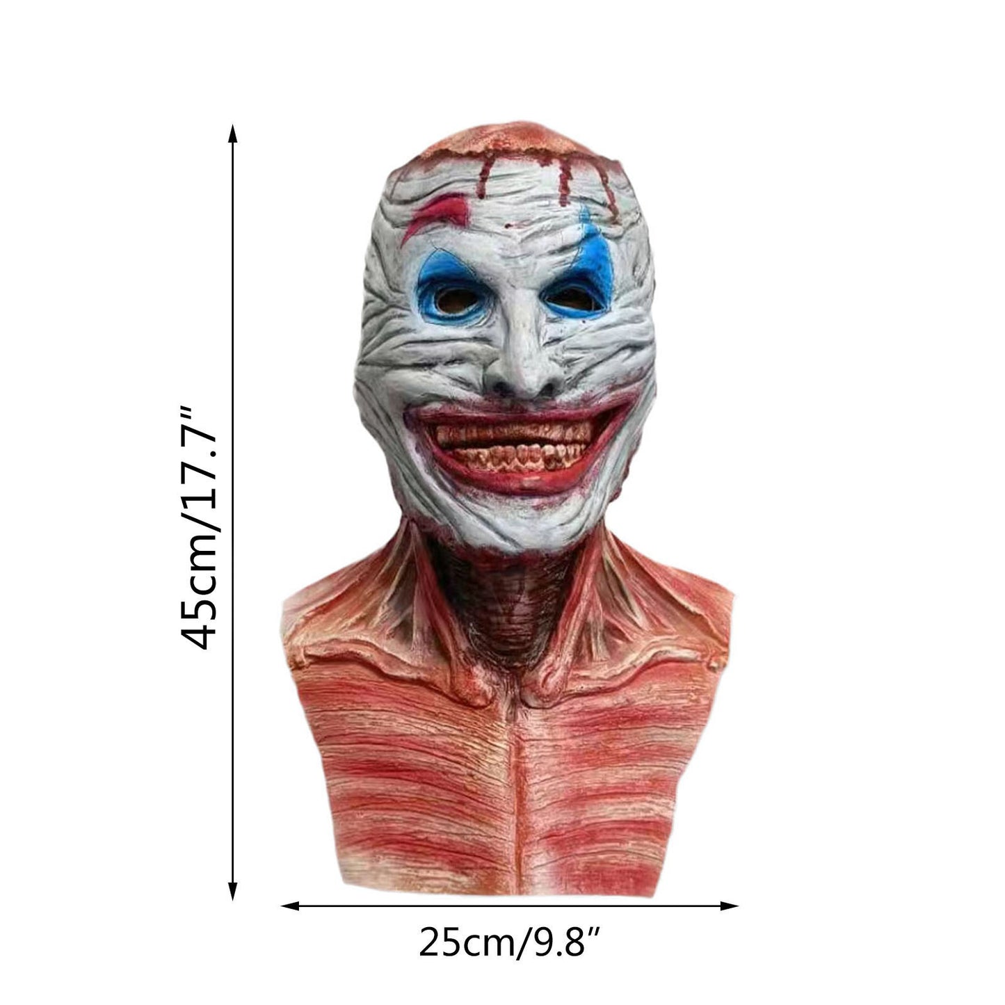 Halloween Latex Horror Mask – Scary Headgear