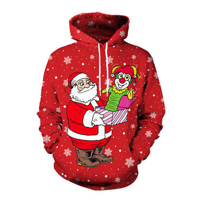 Santa Christmas & Halloween Couple Hoodie
