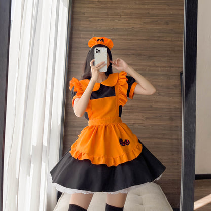 Halloween Maid Costume – Polyester Dress & Accessories