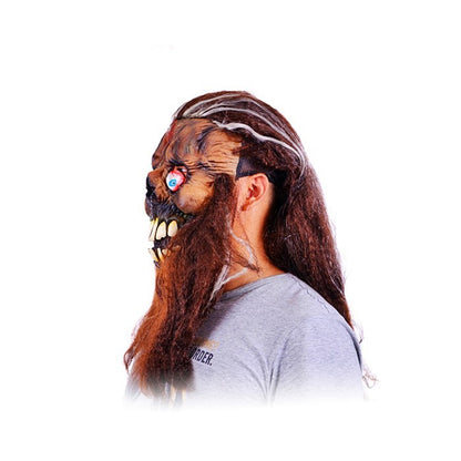 Horror Beard Hood Mask – Full Head Halloween Prop