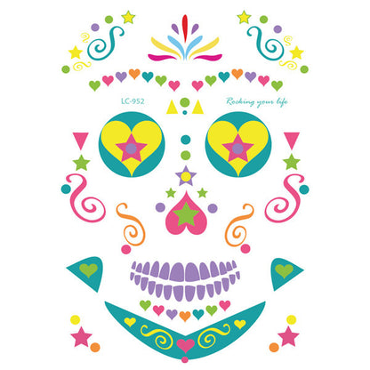 Halloween Face & Body Tattoo Stickers – Fun & Safe