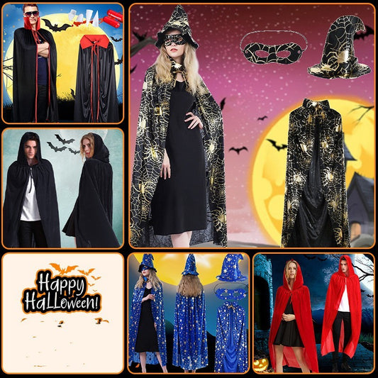 Halloween Vampire Costume – Cloak & Suit for Adults