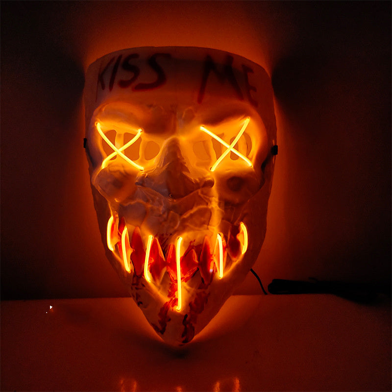 Halloween Luminous Tricky Face Mask