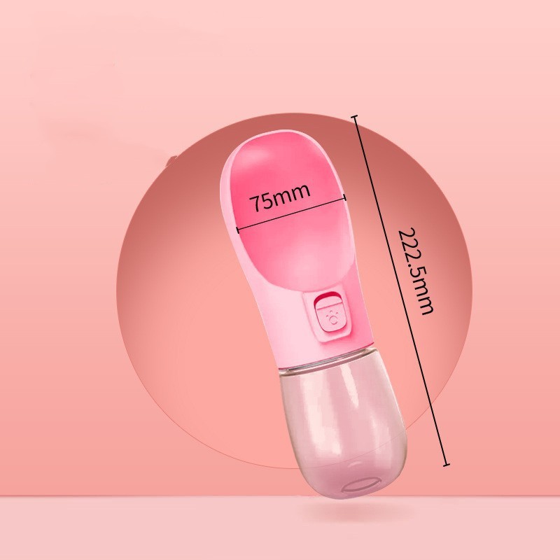 Portable Dog Water Bottle – Travel Feeder Bowl for Pets