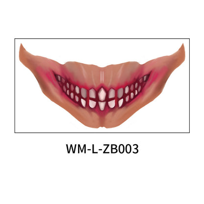 Halloween Mouth Tattoo Stickers – Fun & Easy