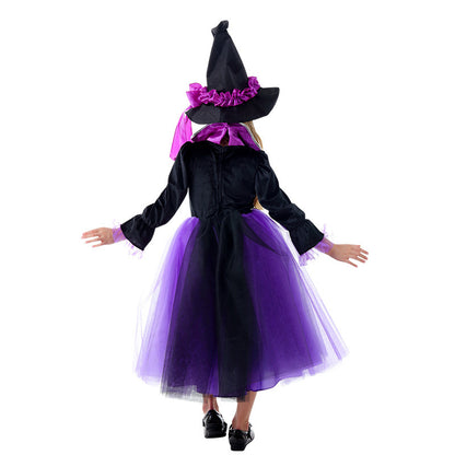 Girls' Halloween Luminous Wizard Dress Costume