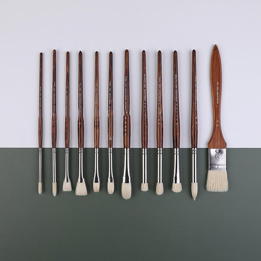 Professional Watercolor, Oil & Acrylic Brush Set(12-Piece)