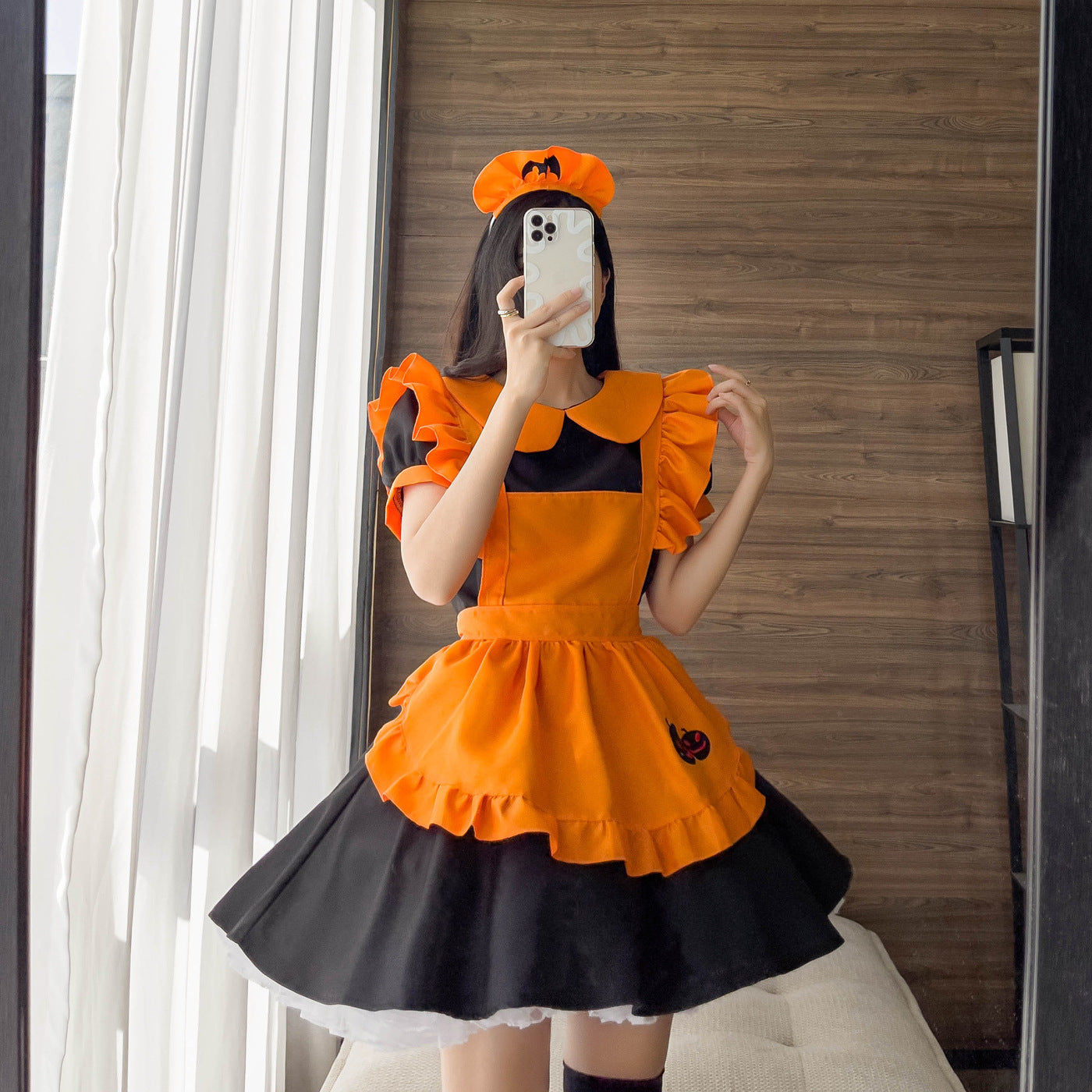 Halloween Maid Costume – Polyester Dress & Accessories