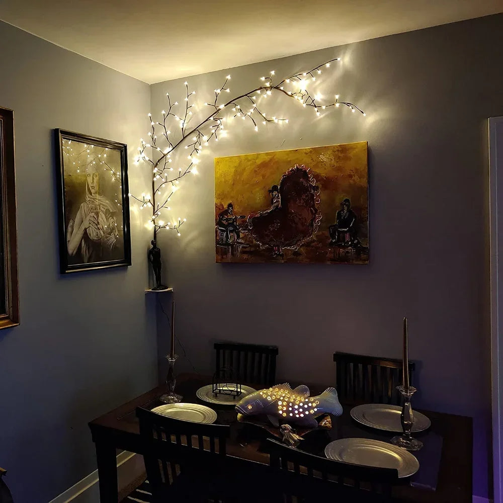 Tree Branch Wall Lights LED Decorative Warm Ambient Home Lighting EU Plug