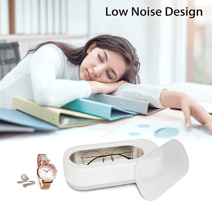 Ultrasonic Jewelry Cleaner Machine Stainless Steel Deep Cleaning Device