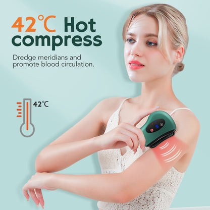 Electric Gua Sha Massage Device Heated Vibration Facial Sculpting Tool