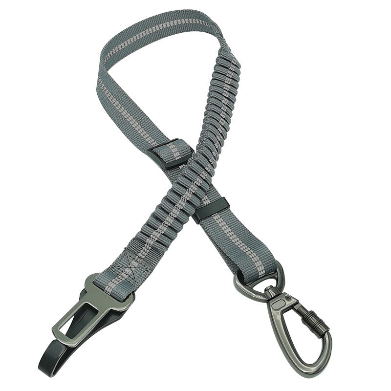 Reflective Dog Car Seat Belt – Adjustable Elastic Pet Safety Leash
