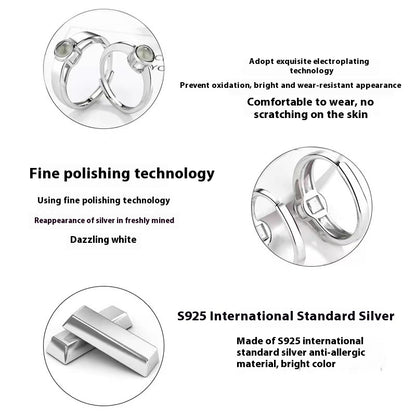 S925 Silver Couple Ring Couple Rings