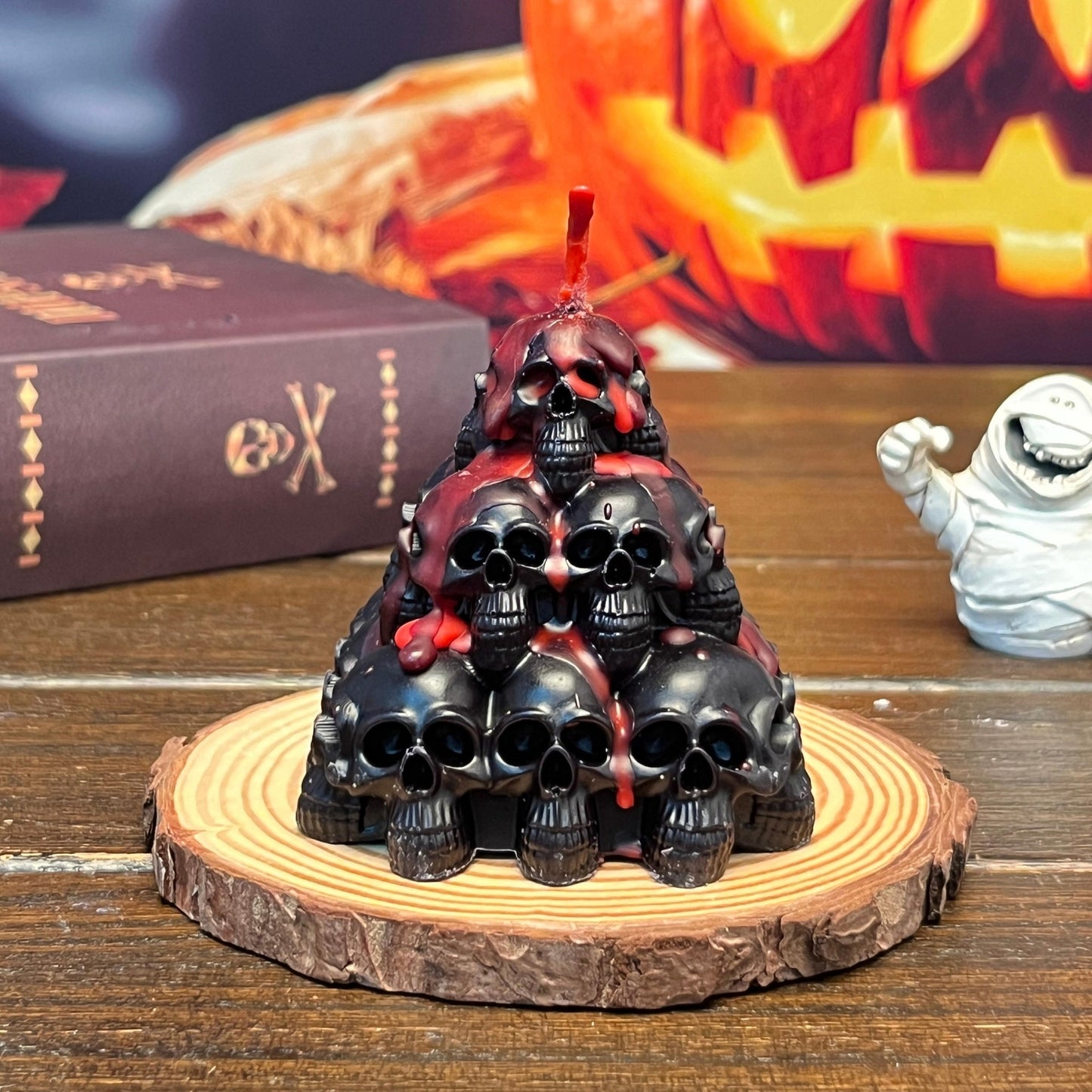 Halloween Skull Candle