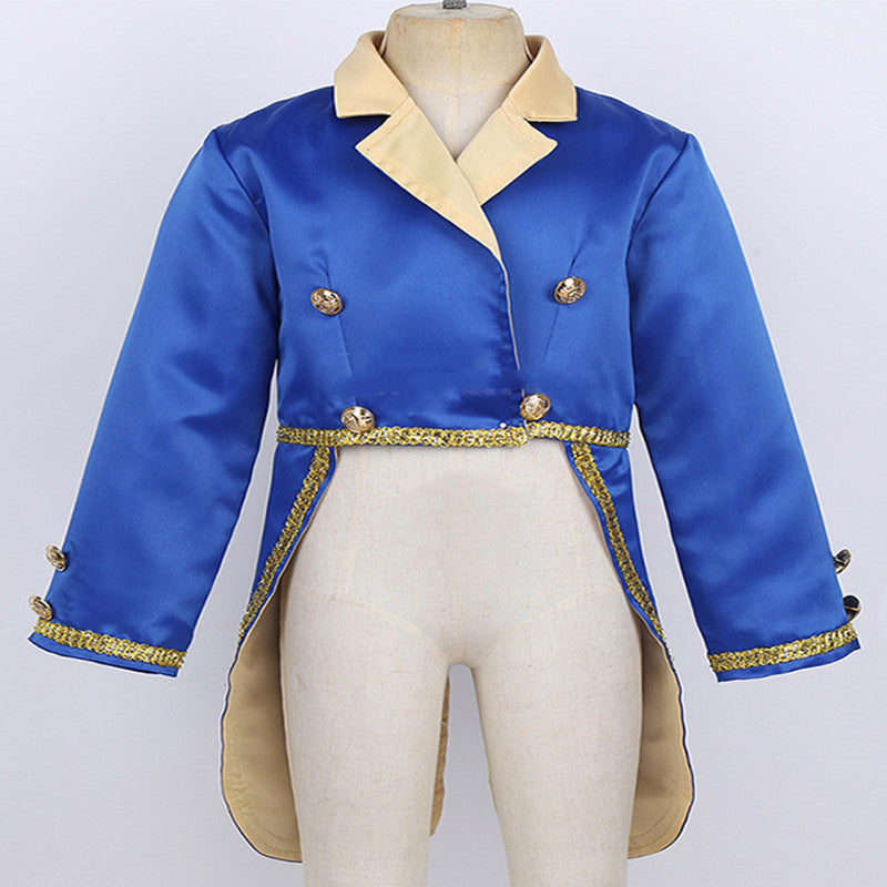 Kids’ Halloween Diagonal Neck Tuxedo – Cosplay Costume