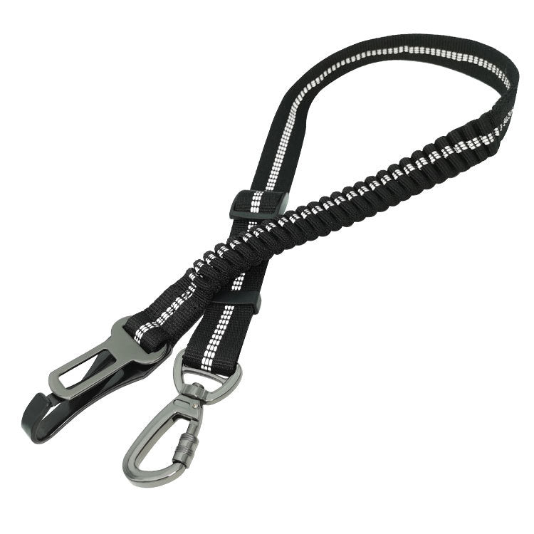 Reflective Dog Car Seat Belt – Adjustable Elastic Pet Safety Leash