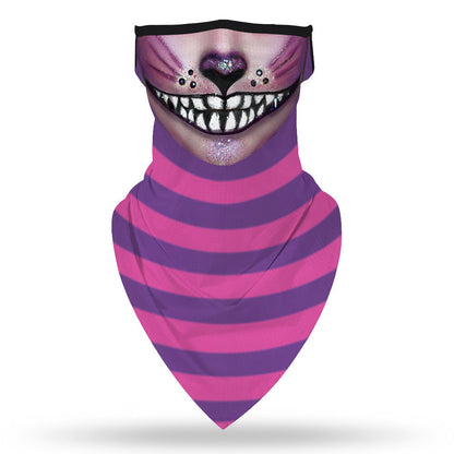 Halloween Clown Print Triangle Scarf – Unisex