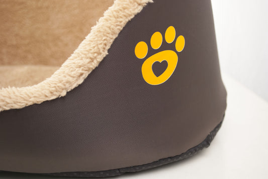 Soft Warm Wool Dog Bed — Cozy Round Pet Sofa