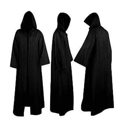 Black Halloween Robe Costume – Unisex Cloak