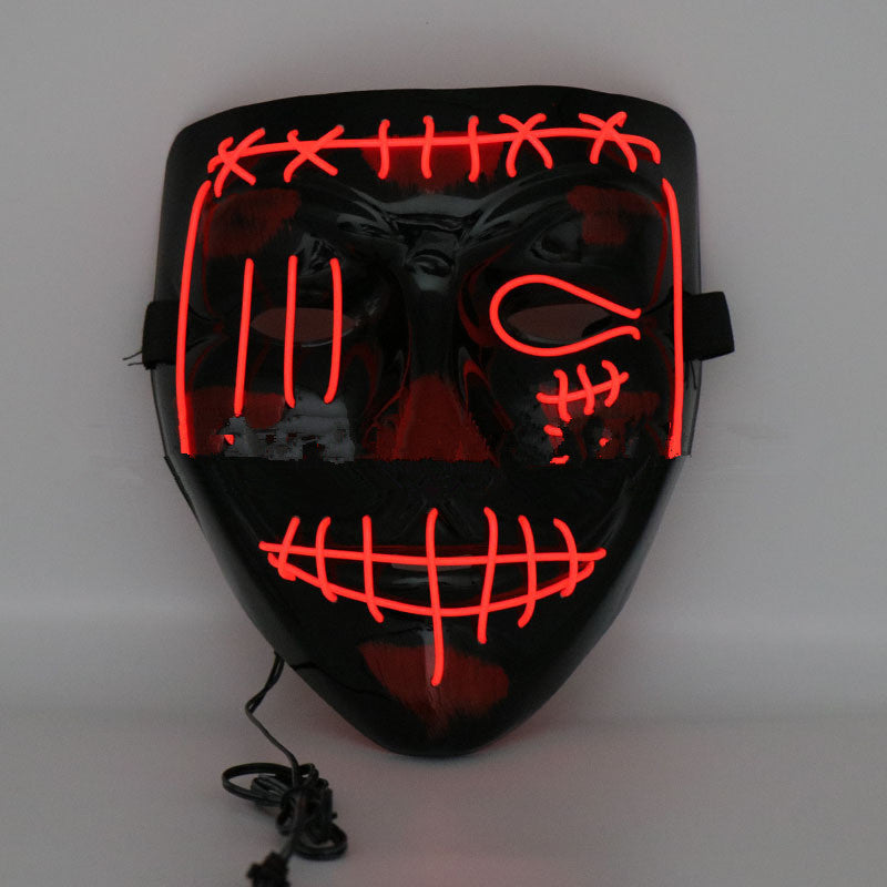 Halloween Scary Face Hood – Luminous PVC Mask